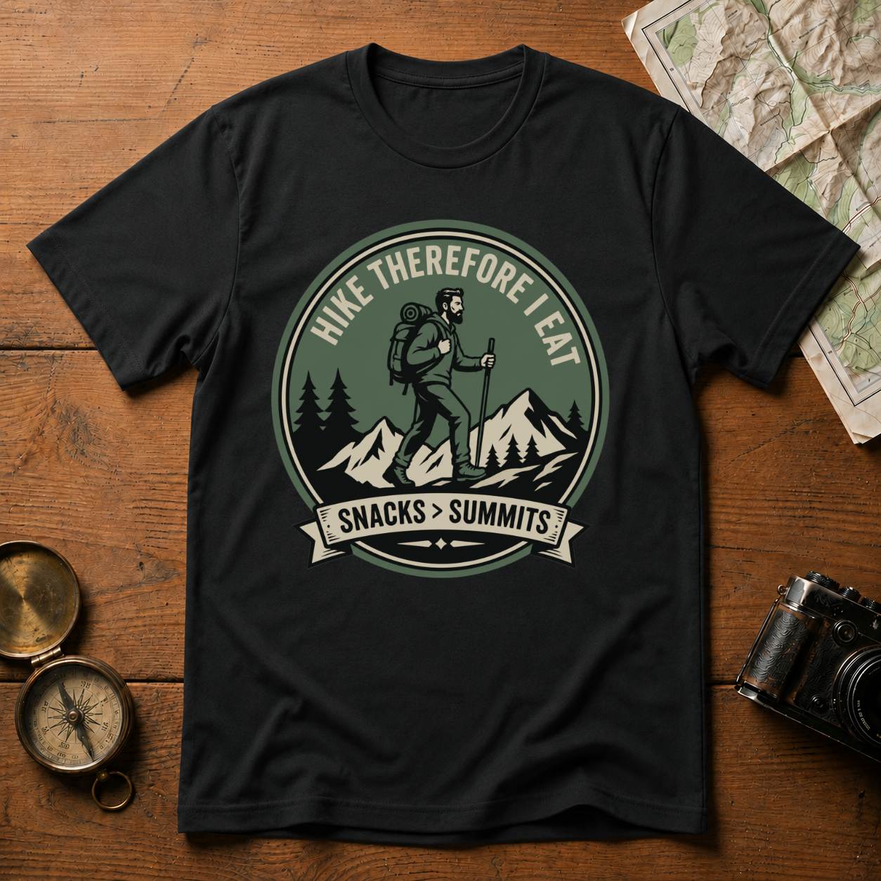I Hike Therefore I Eat T-Shirt