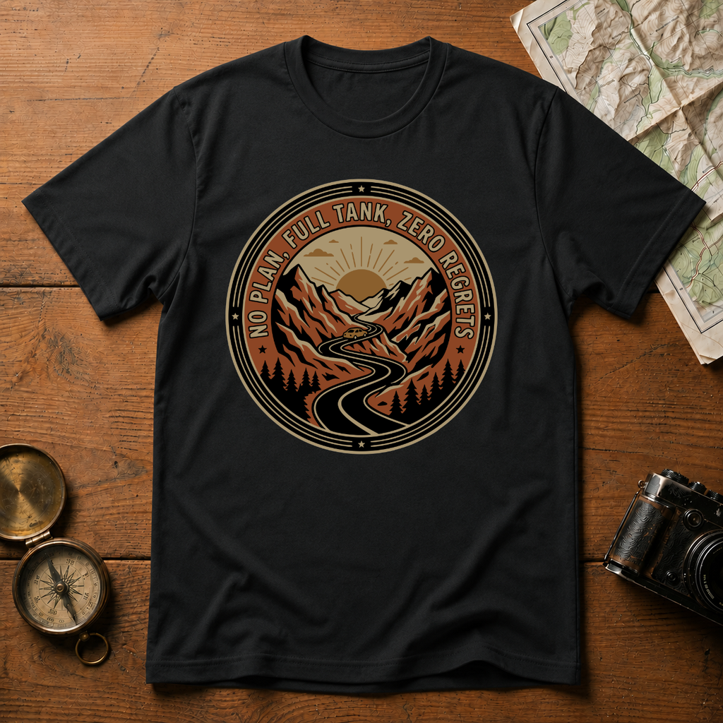 No Plan Full Tank Zero Regrets T-Shirt