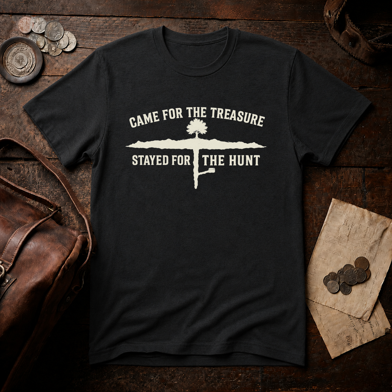 Oak Island Stayed for the Hunt T-Shirt