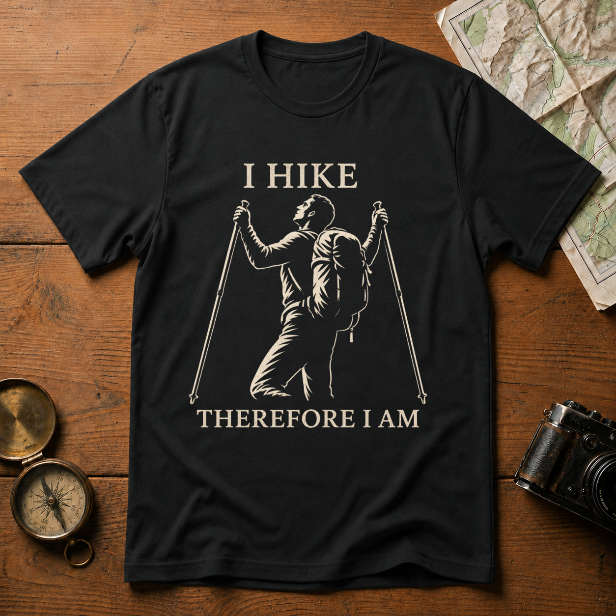I Hike Therefore I Am T-Shirt