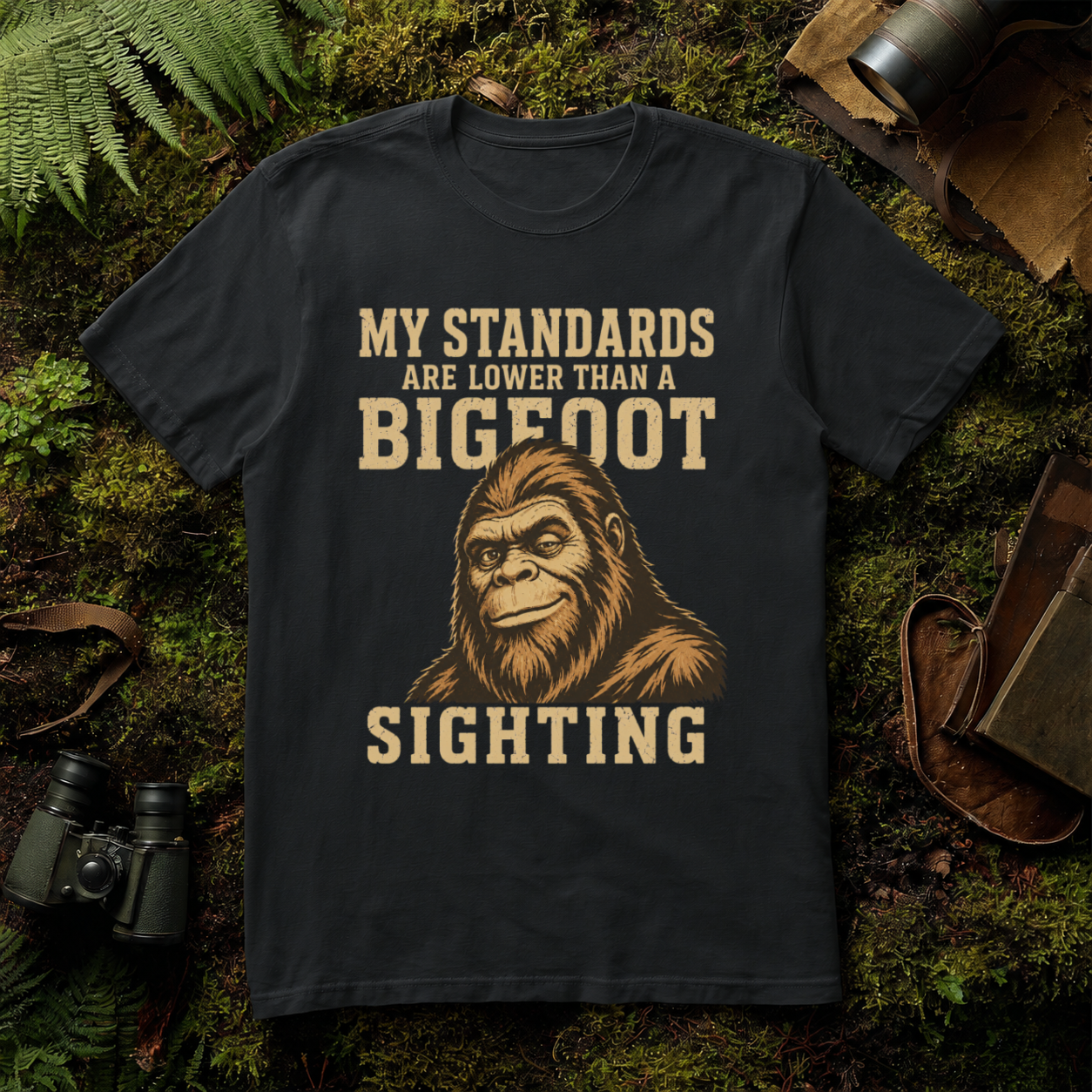 My Standards are lower than a Bigfoot Sighting T-Shirt