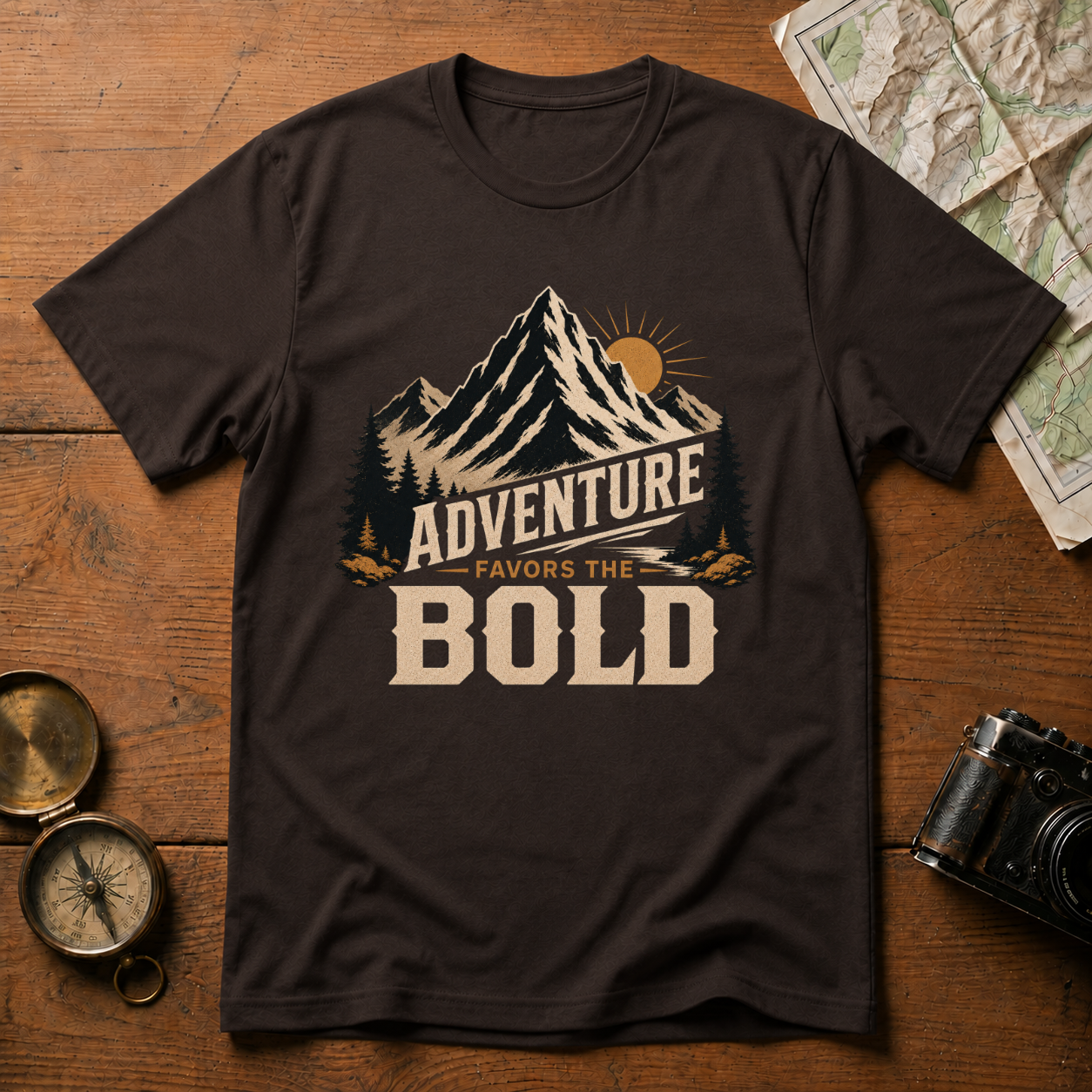 Adventure Favors the Bold T-Shirt