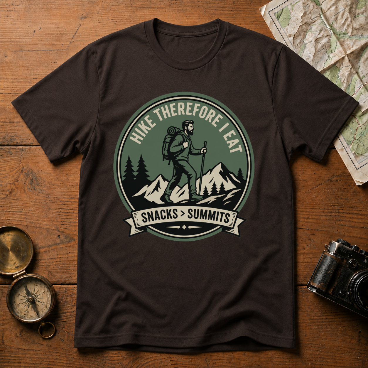 I Hike Therefore I Eat T-Shirt