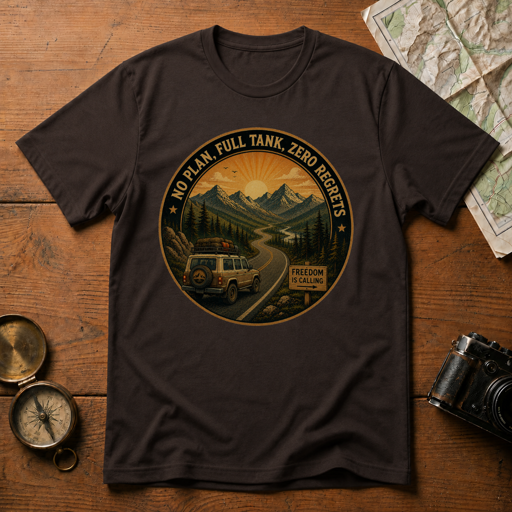No Plan Full Tank Zero Regrets T-Shirt