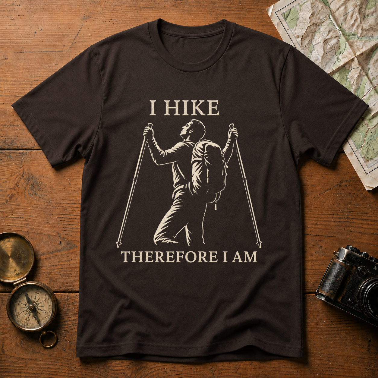 I Hike Therefore I Am T-Shirt