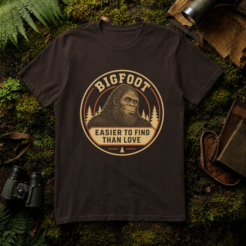Bigfoot Easier To Find Than Love T-Shirt