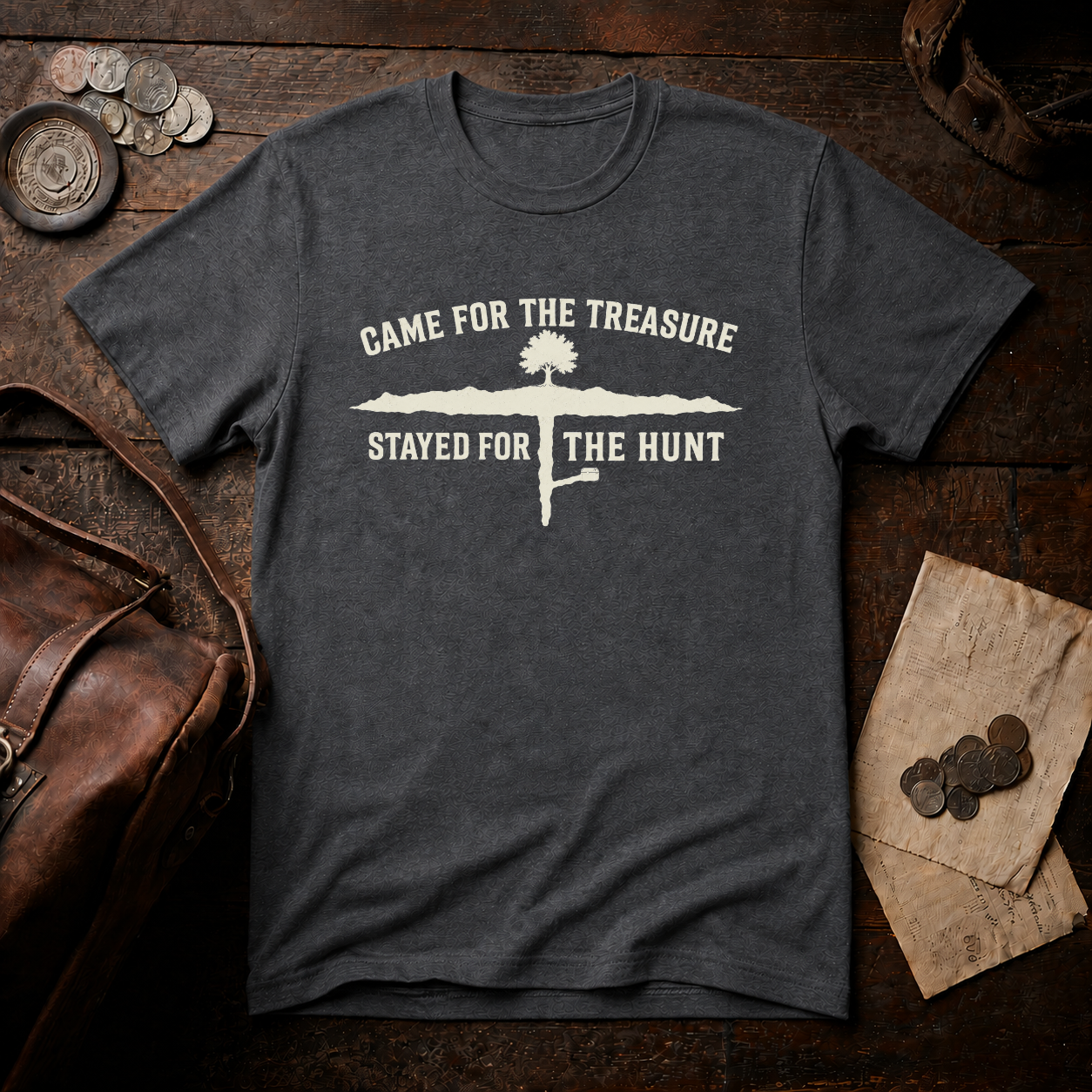 Oak Island Stayed for the Hunt T-Shirt