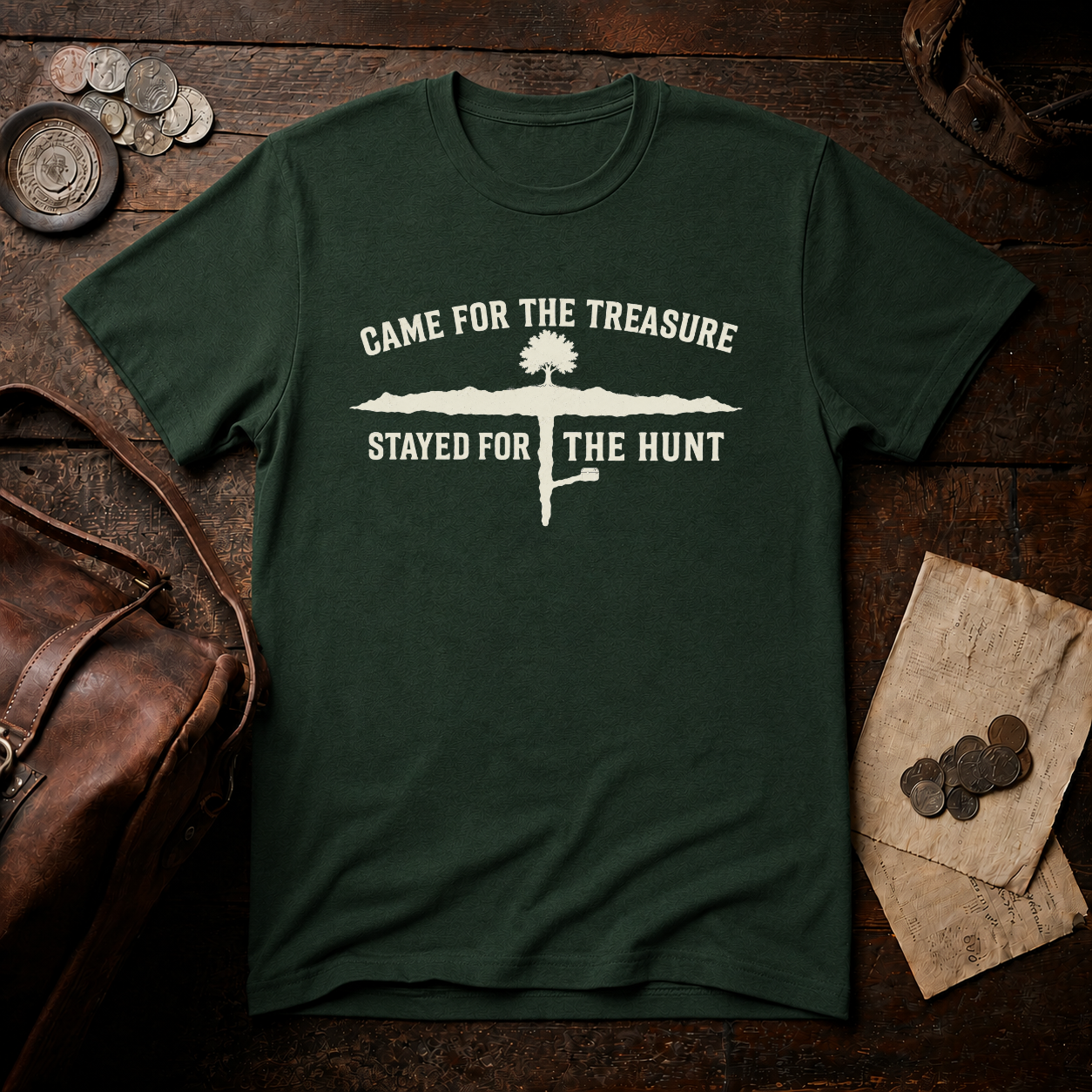 Oak Island Stayed for the Hunt T-Shirt
