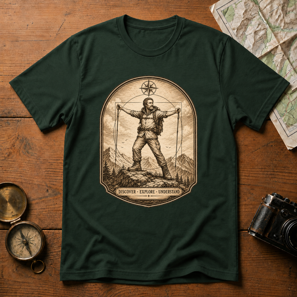 Vitruvian Hiker T-Shirt
