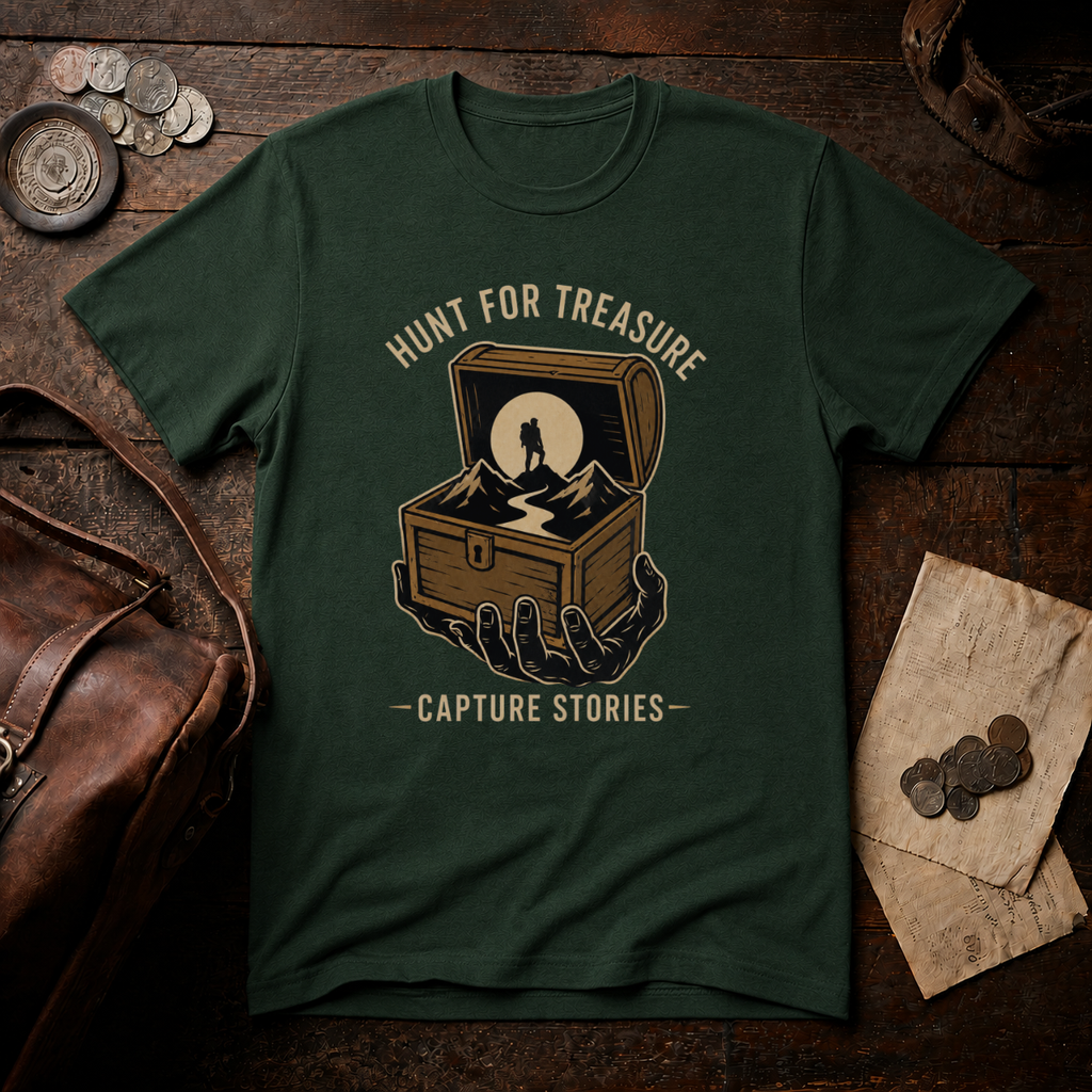 Hunt for Treasure Capture Stories T-Shirt