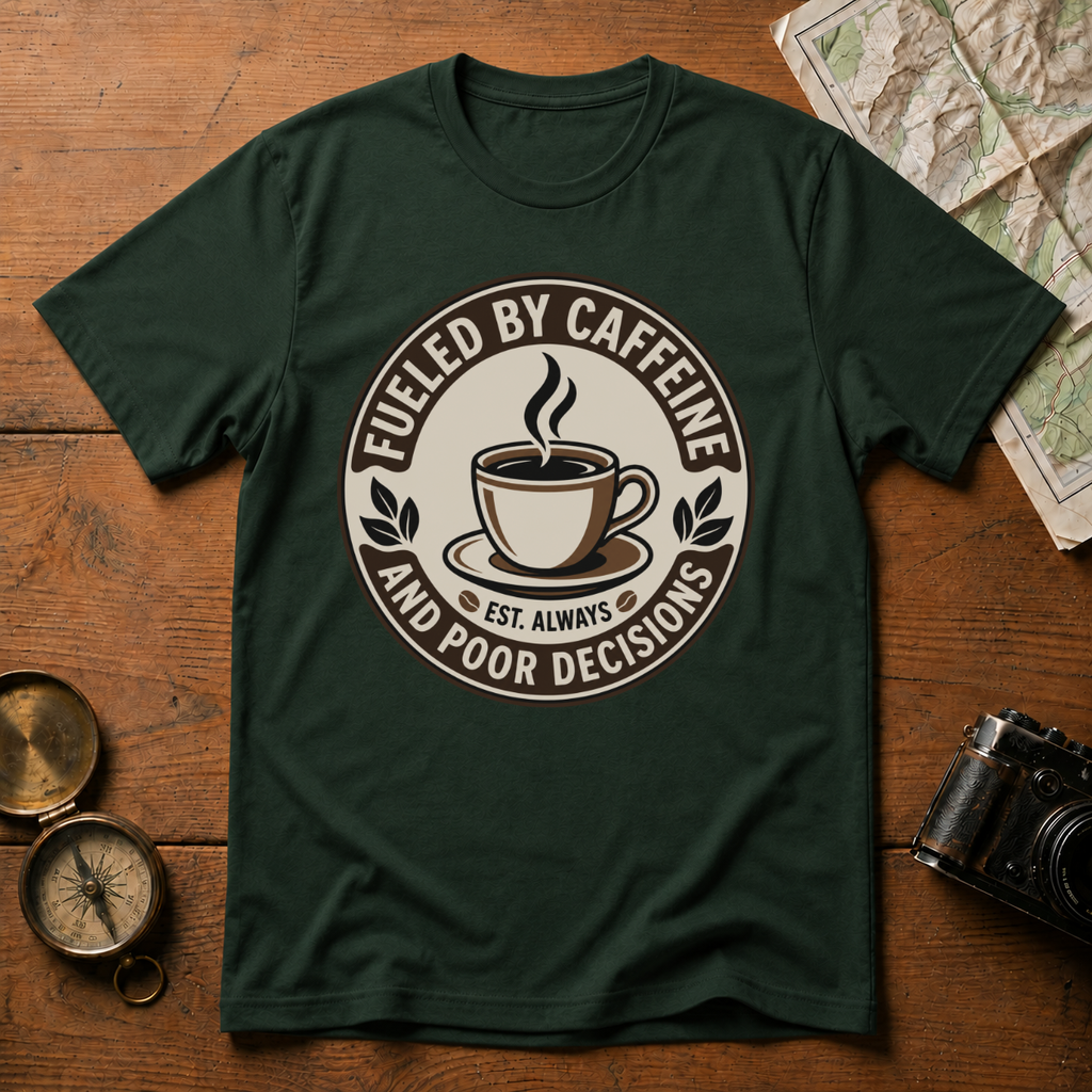 Fueled by Caffeine and Poor Decisions T-Shirt
