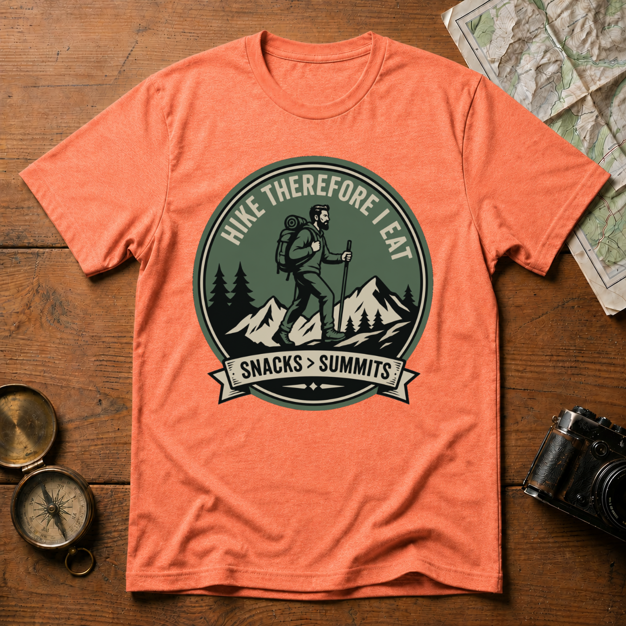 I Hike Therefore I Eat T-Shirt