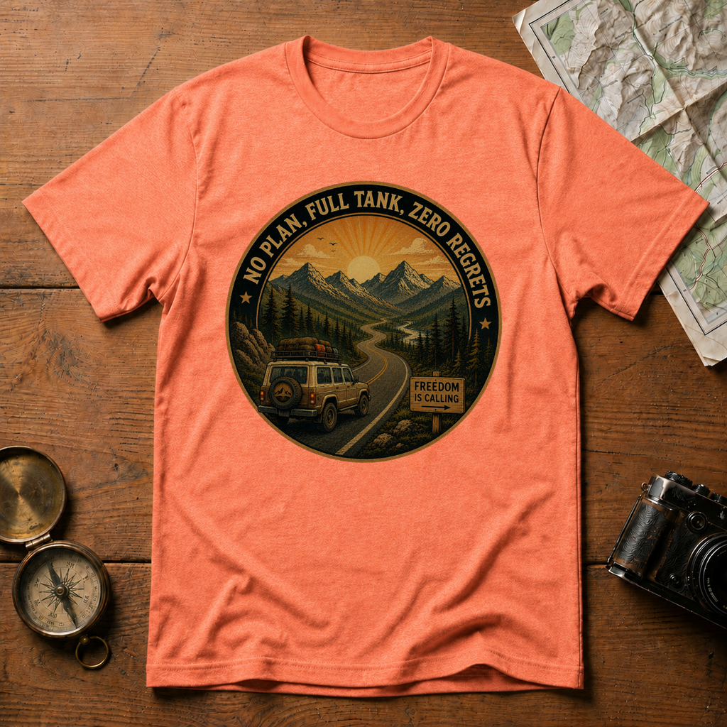 No Plan Full Tank Zero Regrets T-Shirt