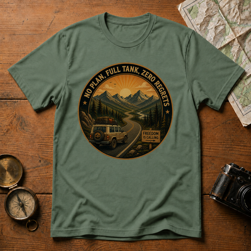 No Plan Full Tank Zero Regrets T-Shirt