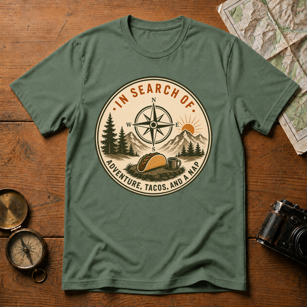 Adventure, Tacos and a Nap T-Shirt