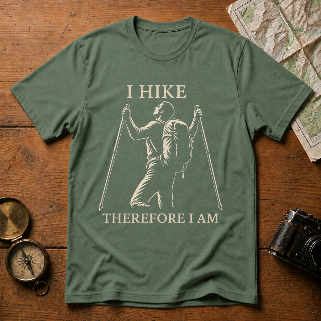 I Hike Therefore I Am T-Shirt