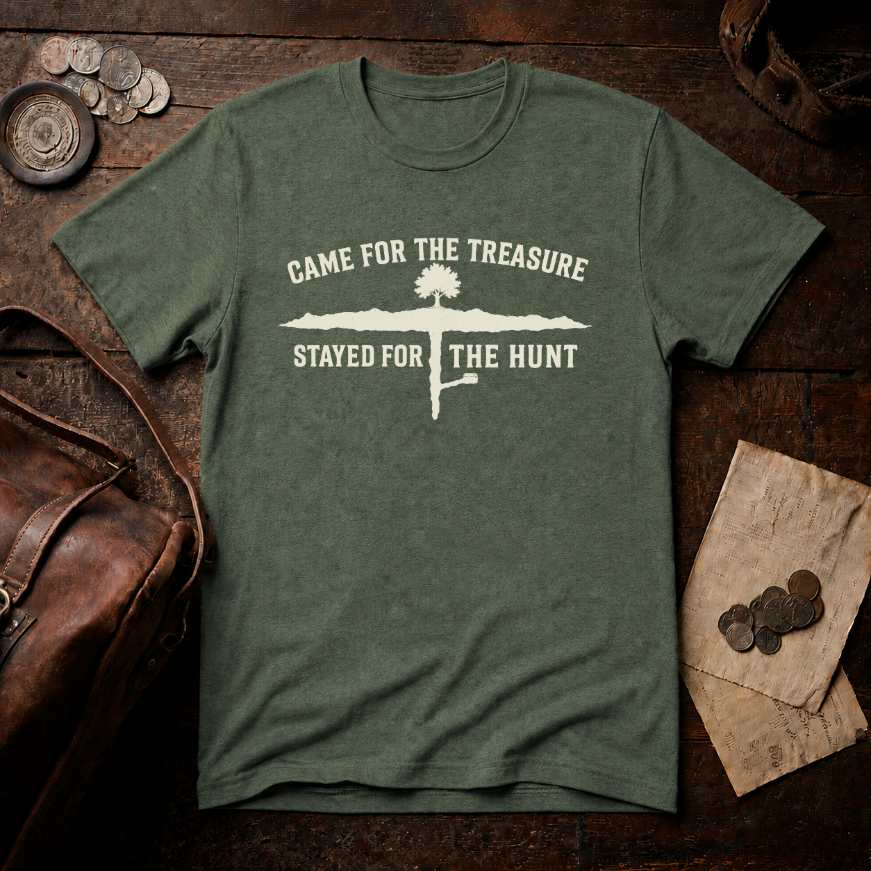 Oak Island Stayed for the Hunt T-Shirt