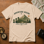 Adventure Begins where WiFi Ends  T-Shirt