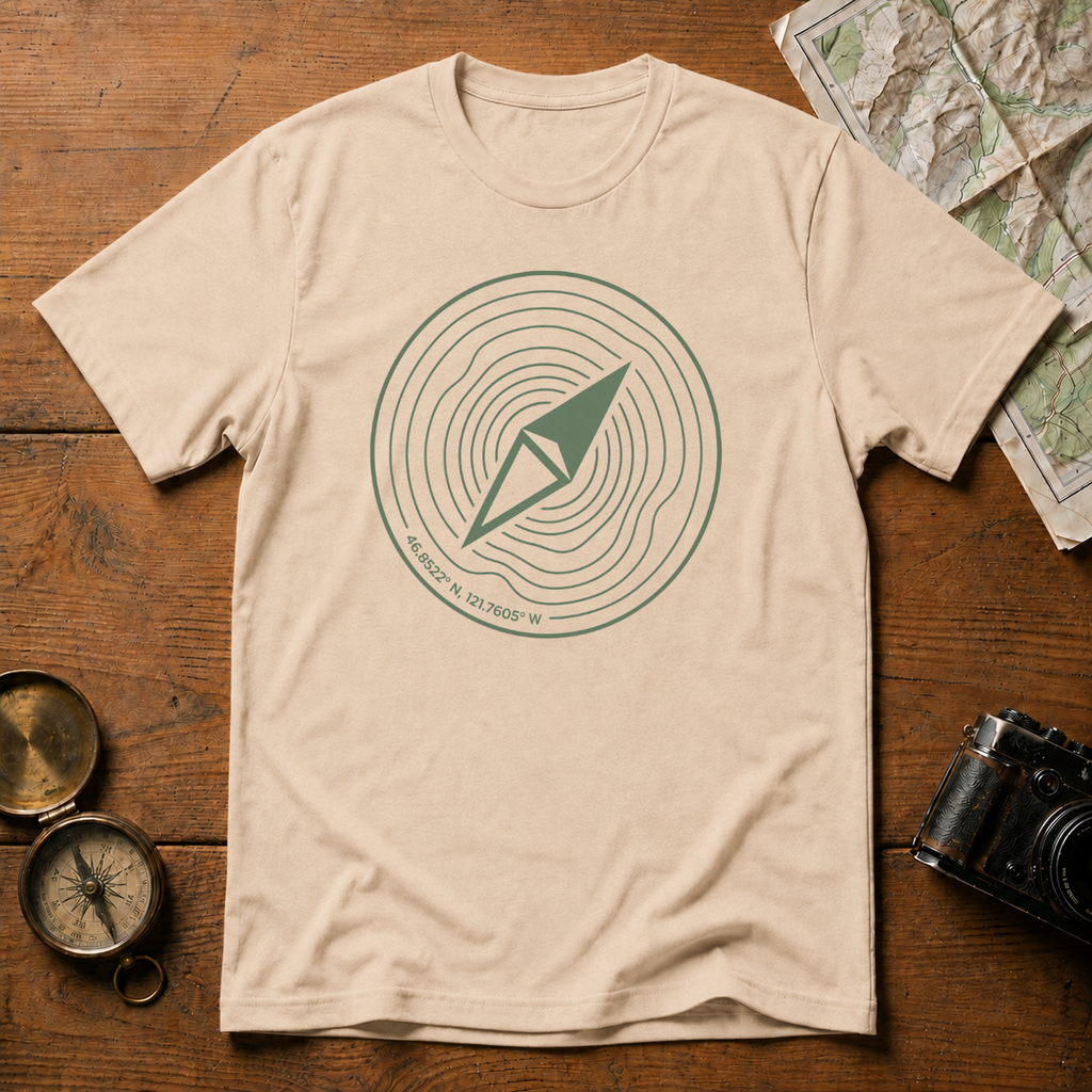 Mt Rainier GPS T-Shirt