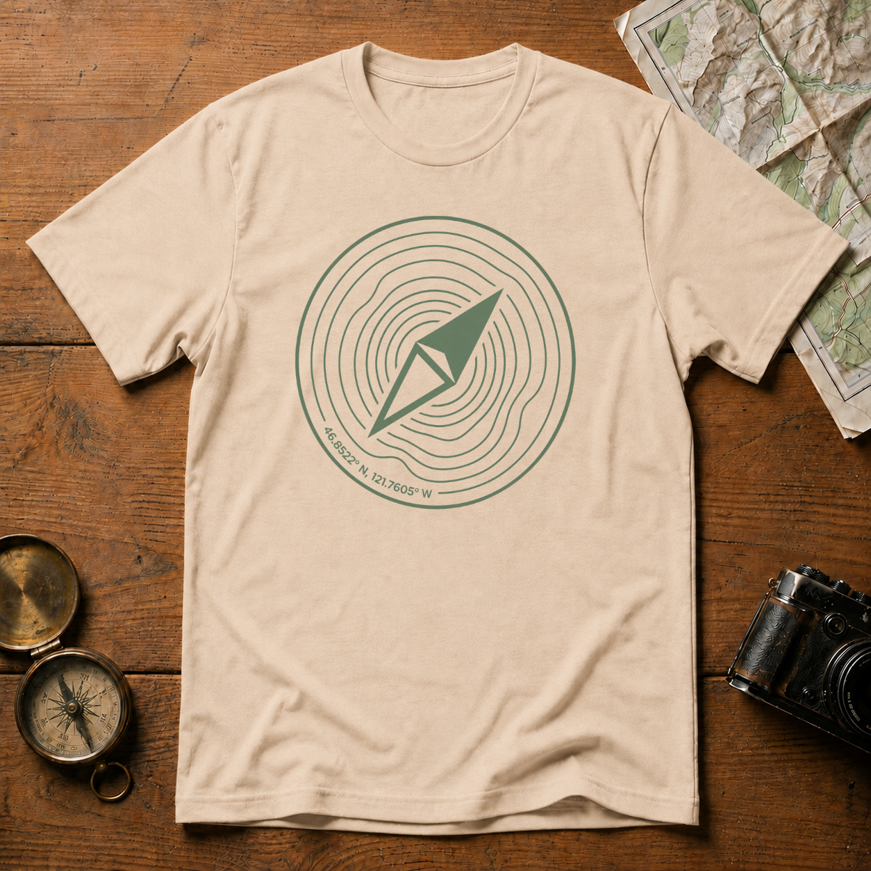 Mt Rainier GPS T-Shirt