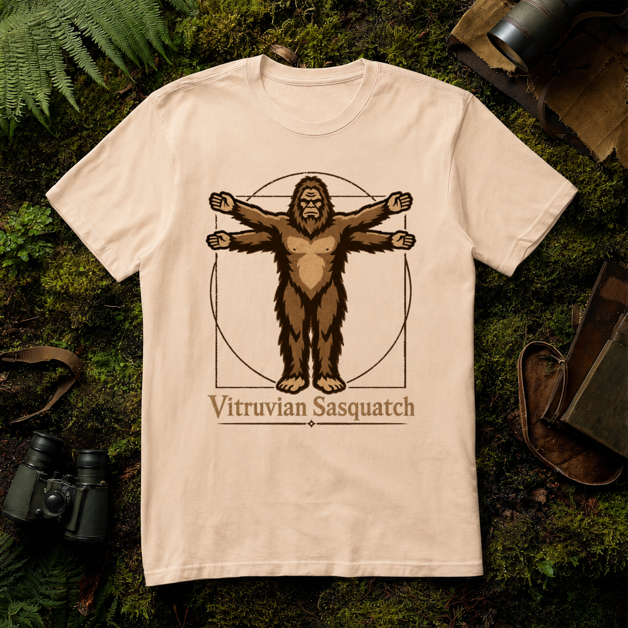 Vitruvian Sasquatch T-Shirt
