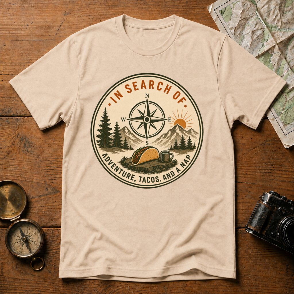 Adventure, Tacos and a Nap T-Shirt