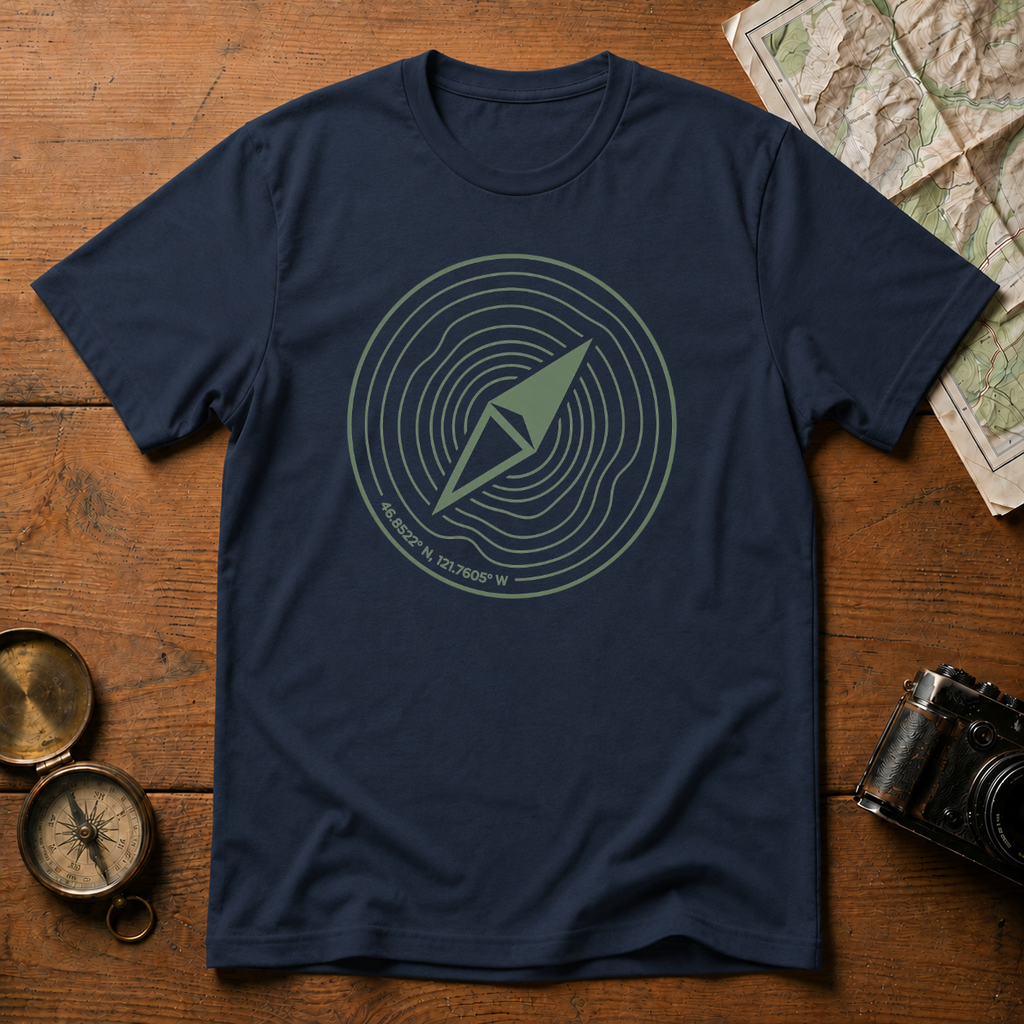 Mt Rainier GPS T-Shirt