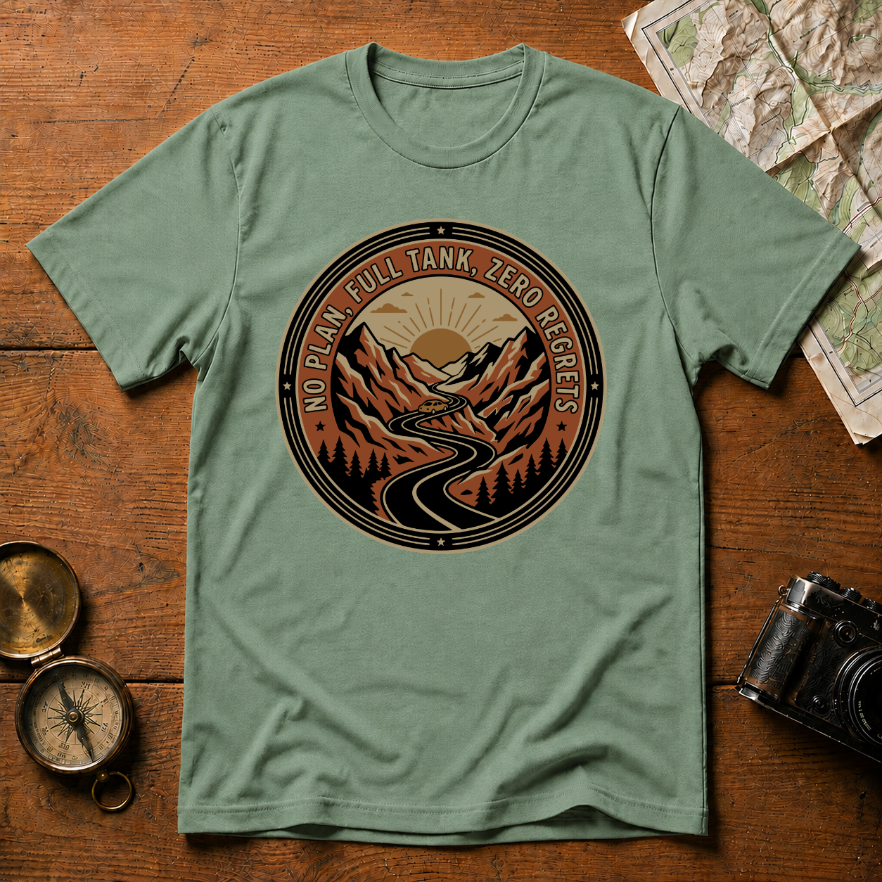 No Plan Full Tank Zero Regrets T-Shirt