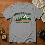Adventure Begins WiFi ends T-Shirt