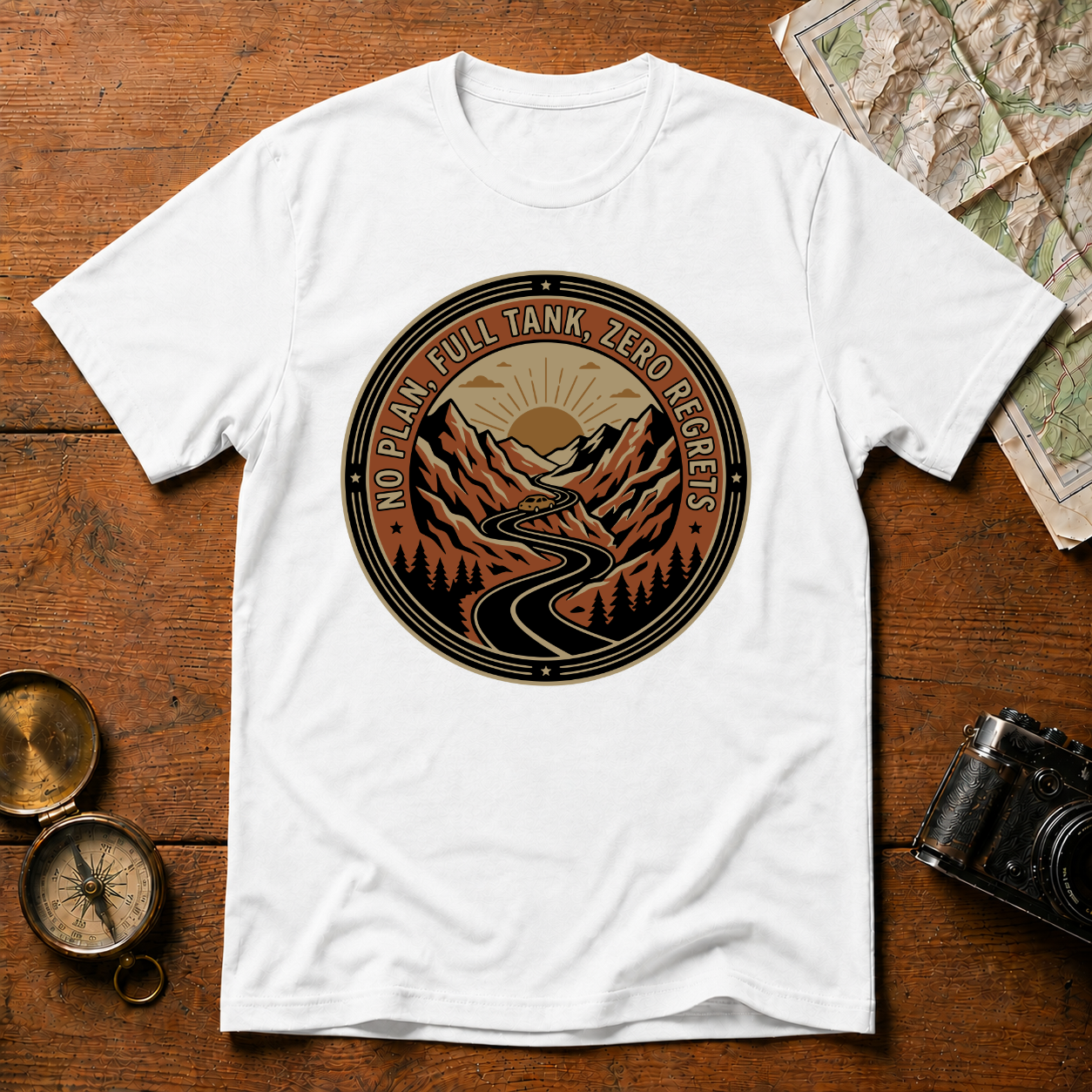 No Plan Full Tank Zero Regrets T-Shirt