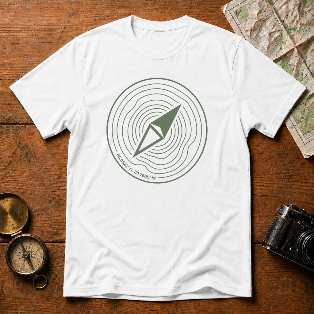 Mt Rainier GPS T-Shirt